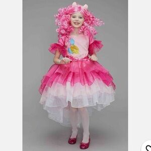 NEW Chasing Fireflies My Little Pony Pinkie Pie costume size 8 Halloween dress